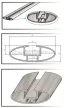 Aguri runner 120 cm A/B čierne hliník Strešný nosič integrovanými pozdĺžnikmi (51025)