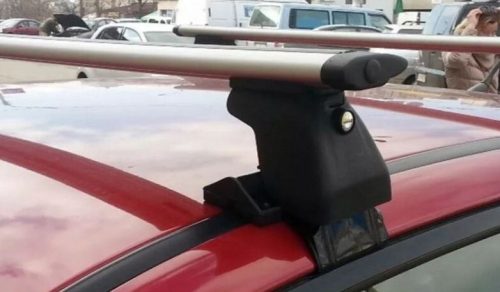 Amos D-1 tichý hliník uzamykateľný Strešný nosič pod strešný lem 3-dverový pre autá