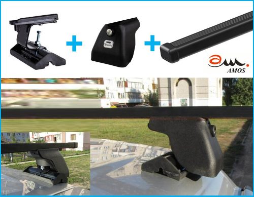 Amos C-15 oceľ uzamykateľný strešný nosič pevný bod