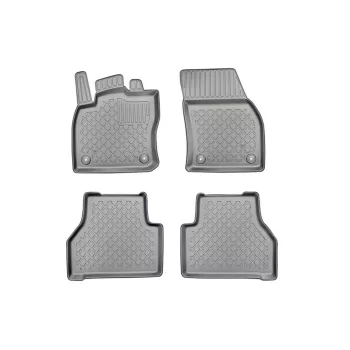   Eco s vysokým okrajom Gumové autokoberce VOLKSWAGEN Caddy SB 2021-, FORD Connect 2022- 5 alebo 7-miestny, osobný automobil