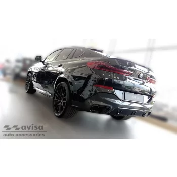   Avisa strieborná saténová oceľová ochrana prahu (4 viaczložkový) Bmw X6 III G06 2019->