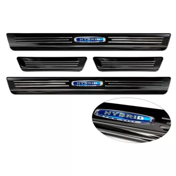   Avisa čierna leštená oceľová ochrana prahu blue "hybridný"(4 pcs) BMW X6 III G06 2019->