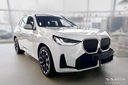 Avisa fekete acél küszöbvédő dombornyomott "Lines" (4 darabos) BMW X3 (G45) 2024->