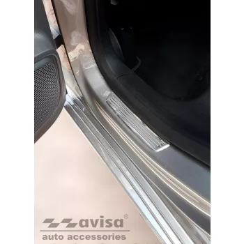   Avisa strieborný zrkadlová oceľ zadný ochrana prahu (2 viaczložkový) MERCEDES B Class III W247 2018->/AMG 2018->, MERCEDES B Class 250 e Plug-in Hybrid 2021->