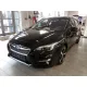 Avisa čierna leštená oceľová ochrana prahu "Sportline" s gravírovaním SUBARU IMPREZA V (GT) 5D FL2017->