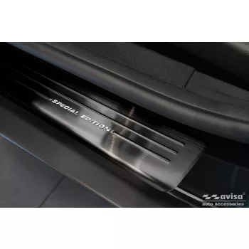   Avisa čierna oceľová ochrana prahu "Special Edition" (4-dielny) chrómový s nápisom FORD ECOSPORT II crossover FL2017->
