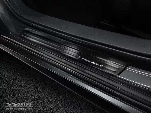 Avisa brúsený čierna oceľová ochrana prahu "Special Edition" (4-dielny) MAZDA 3 IV 5d hatchback/limousine 2019->