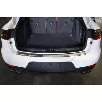   Avisa strieborný satén oceľ Ochrana nakladacej PORSCHE MACAN 2013-2019, FL2019->2021, FL 2021->