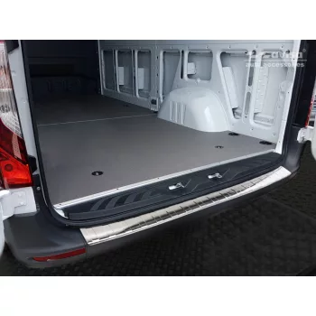   Avisa strieborná saténová oceľová ochrana nárazníka MERCEDES SPRINTER III 2018->