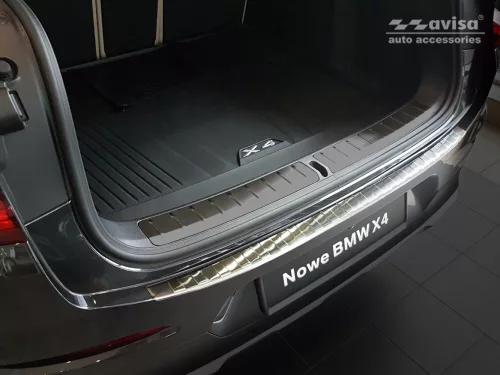 Avisa strieborná saténová oceľ Ochrana nakladacej Bmw X4 II (GO2) 2018-2021, FL 2021->