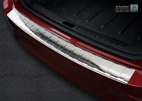Avisa strieborná saténová oceľová ochrana nárazníka BMW X6 E71 2009-2014