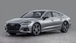 Avisa strieborná saténová oceľová ochrana nárazníka AUDI A7 C8 Sportback II liftback 2017->