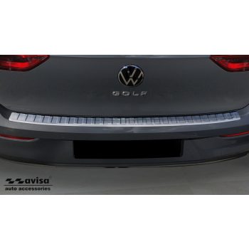   Avisa strieborný satén oceľ Ochrana nakladacej VOLKSWAGEN Golf VIII Hatchback 5D 2019->/VW Golf VIII GTI Clubsport Edition 2019-2024 FL 2024->