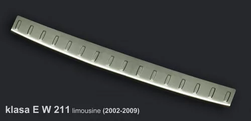 Avisa Ochrana nakladacej MERCEDES E Class W211 Limousine 2002-2009 oceľ strieborný satén