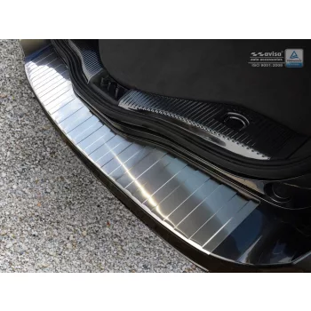   Avisa strieborná saténová oceľová ochrana nárazníka FORD MONDEO MK5 Turnier 2014-2019, FL2019->