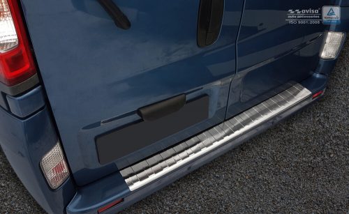 Avisa strieborný satén oceľ Ochrana nakladacej NISSAN PRIMASTAR 2001-2014, OPEL VIVARO I 2001-2014, RENAULT TRAFIC II 2001-2014