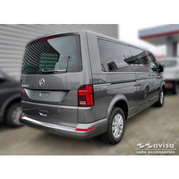   Avisa strieborná saténová oceľ Ochrana nakladacej dlhšia verzia VOLKSWAGEN T6 Caravelle 2015-2019, FL2019-2024