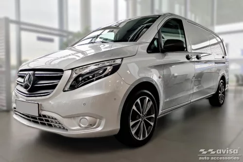 Avisa strieborná saténová oceľ lábtámasz MERCEDES V Class W447/VITO III 2014->