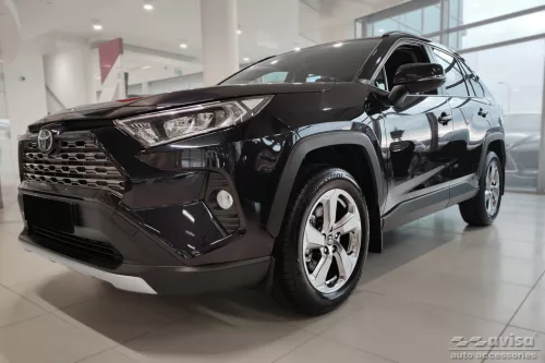 Avisa strieborná satén oceľ lábtámasz TOYOTA RAV4 V generation/Hybrid 2018->