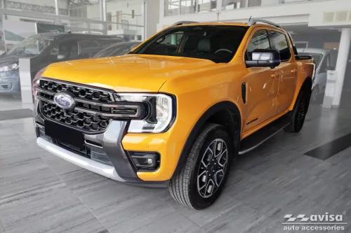 Avisa čierny 3 mm ryhovaný hliníkový opierka nôh FORD RANGER VI 2020->