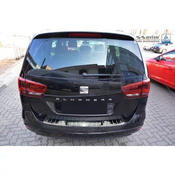   Avisa strieborná zrkadlová oceľ Ochrana nakladacej Seat ALHAMBRA II 2010->, VOLKSWAGEN SHARAN II 2010->
