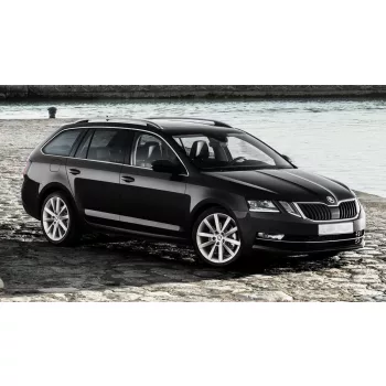   Avisa strieborná leštená oceľová ochrana nárazníka SKODA OCTAVIA III kombi FL2016-2019