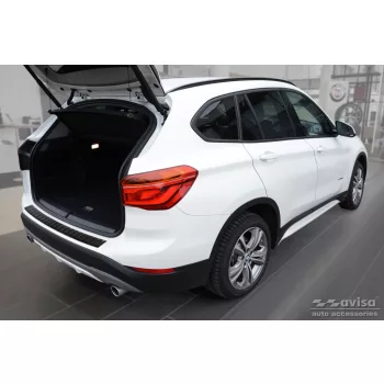   Avisa čierna matná oceľová ochrana nárazníka BMW X1 F48 FL2015-2019, FL2019-2022