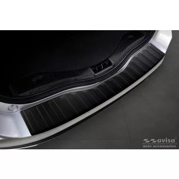   Avisa čierna matná oceľová ochrana nárazníka FORD MONDEO MK5 Turnier 2014-2019, FL2019->