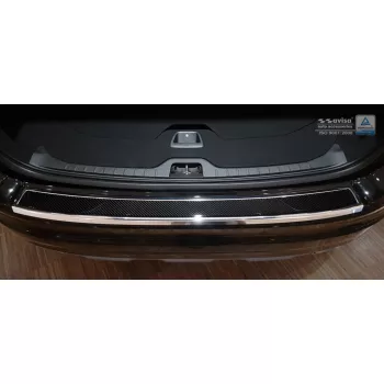   Avisa a leštená oceľová čierna karbónová oceľová karbónová ochrana nárazníka VOLVO XC60 2013-2017