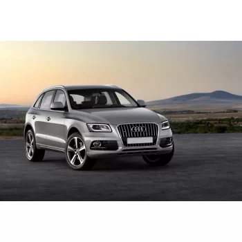   Avisa červený-čierny a leštená oceľová karbónová oceľová karbónová ochrana nárazníka AUDI Q5 2008-2012, FL2012-2016, AUDI SQ5 2013->