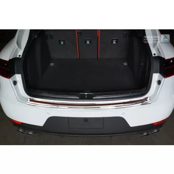   Avisa zrkadlová oceľ, piros-čierne karbon oceľ és karbon Ochrana nakladacej PORSCHE MACAN 2013-2019, FL2019->2021, FL 2021->