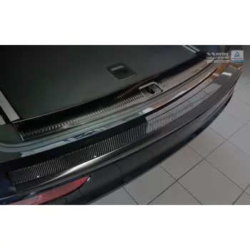   Avisa a leštená oceľová čierna karbónová oceľová karbónová ochrana nárazníka MERCEDES E Class W212 T-Model 2013-2015, FL2015-2016
