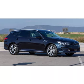   Avisa čierna oceľová ochrana nárazníka KIA OPTIMA IV kombi 2016-2018, FL2018->