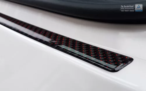 Avisa červený/čierny 3D karbónová ochrana nárazníka AUDI Q3 2011-2015, FL 02.2015-2018
