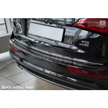   Avisa čierna leštená oceľová ochrana nárazníka AUDI Q5 2008-2012, FL2012-2016, AUDI SQ5 2013->