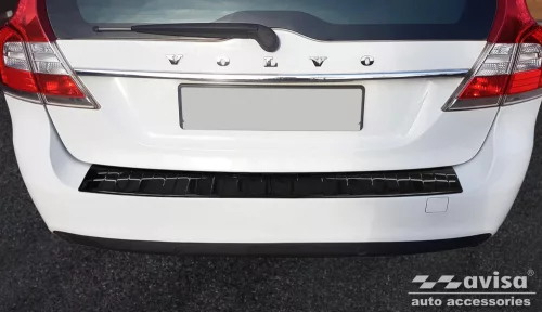 Avisa čierna leštená oceľová ochrana nárazníka VOLVO V70 III FL2014-2016