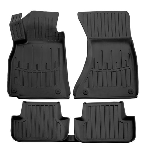 EgriAuto Prémiové 3D gumové autokoberce s uchytením Audi A4 (B8) 2007-2015 5 ks