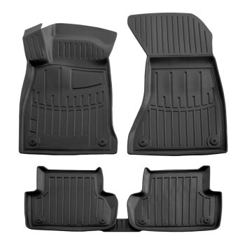   EgriAuto Prémiové 3D gumové autokoberce s uchytením Audi A4 (B9) 2015-2024 5 ks