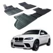 EgriAuto 3D prémiové gumové koberce s patentkami X6 E72 2009-2012
