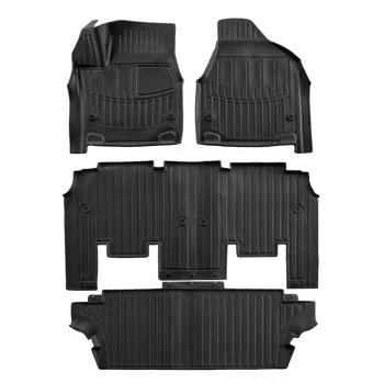   EgriAuto 3D prémiové gumové koberce s patentkami Chrysler Pacifica 2 7mistny 2016-2023 4 ks