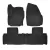 EgriAuto 3D prémiové gumové koberce s patentkami Ford GALAXY 2006-2015