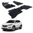 EgriAuto Prémiové 3D gumové autokoberce s uchytením HYUNDAI Tucson 2015-
