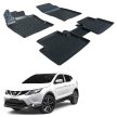 EgriAuto Prémiové 3D gumové autokoberce s uchytením NISSAN Qashqai J11 2014-2021