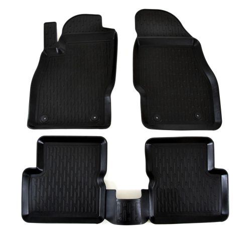 EgriAuto Prémiové 3D gumové autokoberce s uchytením Corsa E 2014-2019