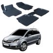 EgriAuto Prémiový 3D Gumové autokoberce s uchytením OPEL Zafira B 2006-2011