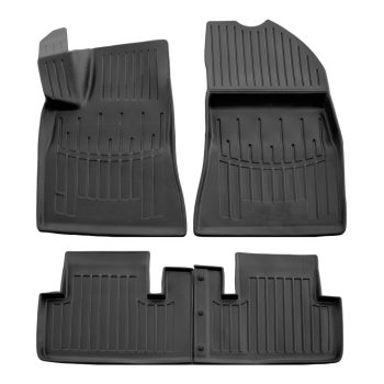   EgriAuto Prémiový 3D Gumové autokoberce s uchytením Tesla Model 3 2017- 4 ks