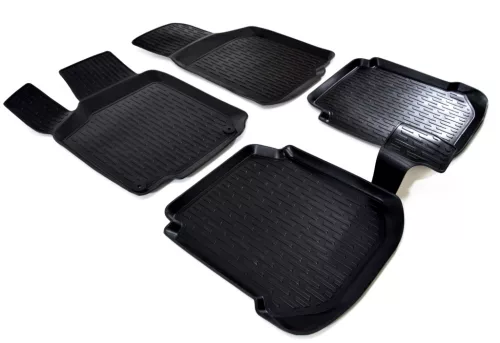 EgriAuto Prémiové 3D gumové autokoberce s uchytením VOLKSWAGEN Golf 4 1997-2003