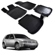 EgriAuto Prémiové 3D gumové autokoberce s uchytením VOLKSWAGEN Golf 4 1997-2003