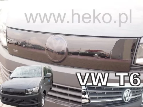 VW Transporter T6/Caravelle 2015-2021 zimný kryt chladiča(horný, čierny maszk)