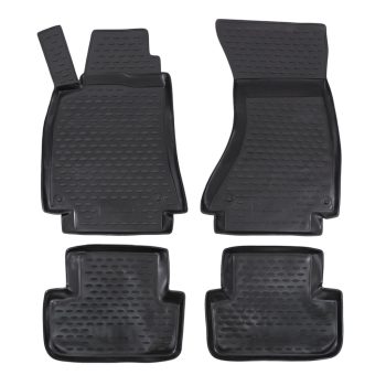   EgriAuto Prémiové 3D gumové autokoberce s uchytením Audi A4 B8 2007-2015
